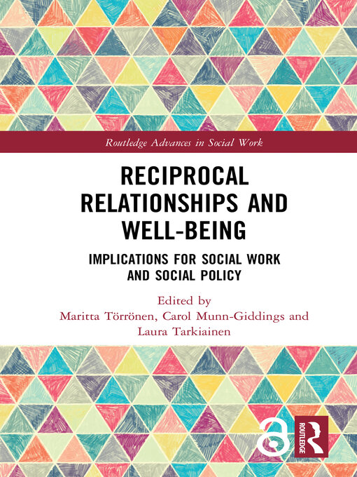 Title details for Reciprocal Relationships and Well-being by Maritta Törrönen - Available